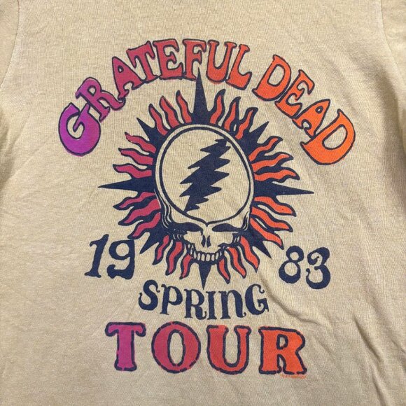 Grateful Dead Spring Tour 1983 Rock Band Crop Top Size Medium - Picture 2 of 4
